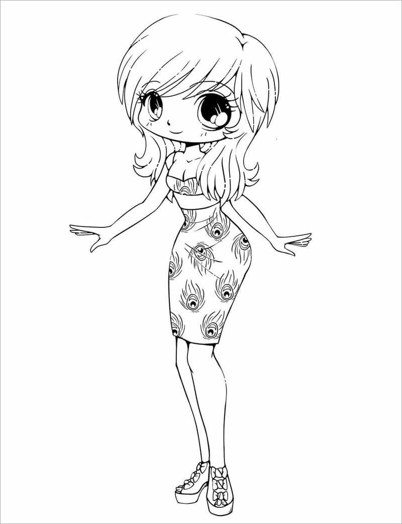 Cùng bé vẽ tranh vẽ anime chibi cute đơn giản siêu xinh