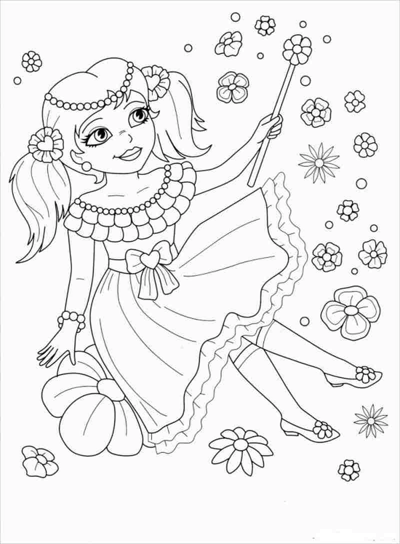 Khám phá tranh tô màu cho bé gái 4-5 tuổi đơn giản dễ hiểu