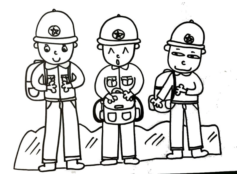 Ngày 22 12 tranh tô màu chú bộ đội hành quân giúp bé hiểu tinh thần lính