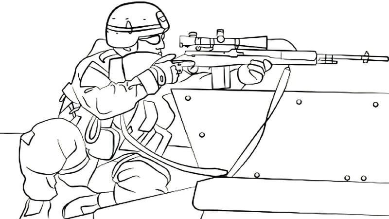 Tranh tô màu chú bộ đội không quân cho bé khám phá bầu trời xanh