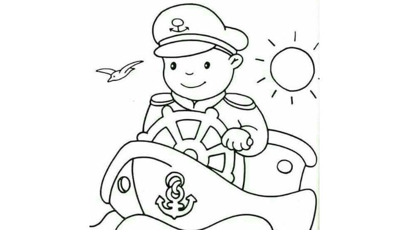 Khám phá ngay đơn giản tranh tô màu chú bộ đội đơn giản