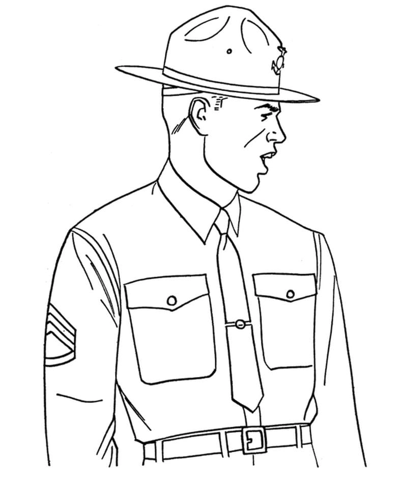 Cùng bé tô màu tranh tô màu chú bộ đội yêu nước