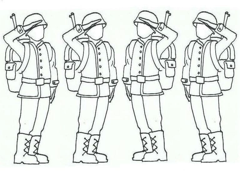 Kỷ niệm ngày 22 12 ngày 22 12 tranh tô màu chú bộ đội hành quân