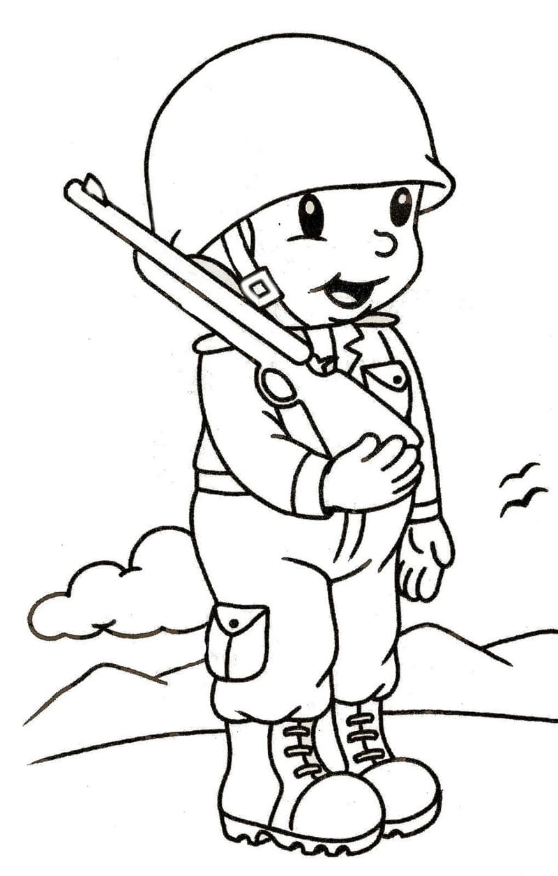 Tô ngay bộ sưu tập tranh tô màu chú bộ đội mới nhất