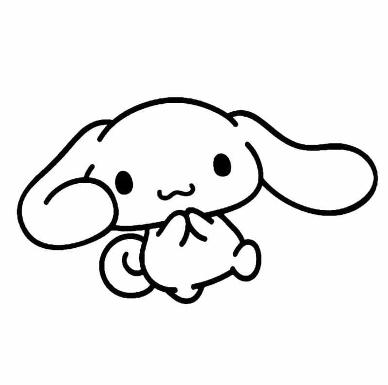 Bé sẽ thích tranh tô màu cinnamoroll con người độc đáo