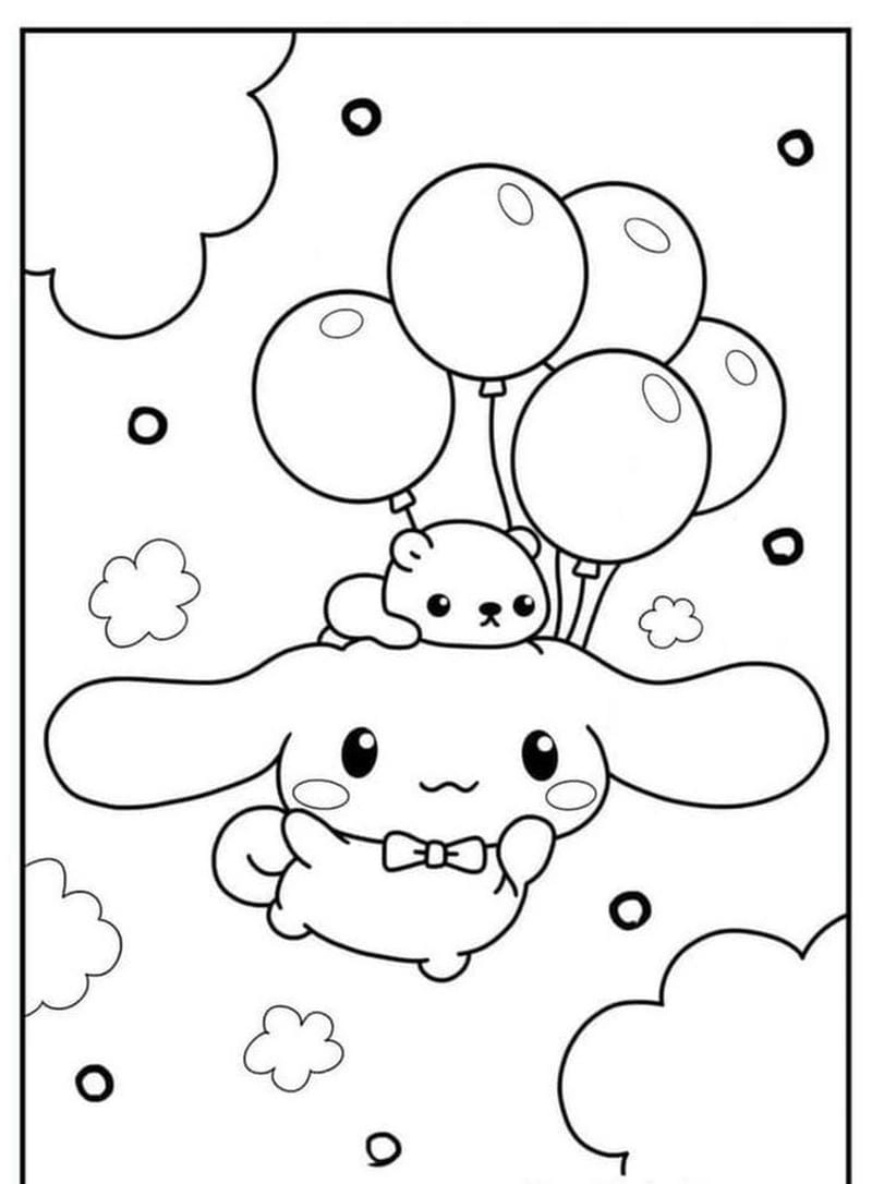 Lựa ngay mẫu tai tranh tô màu cinnamoroll siêu đáng yêu