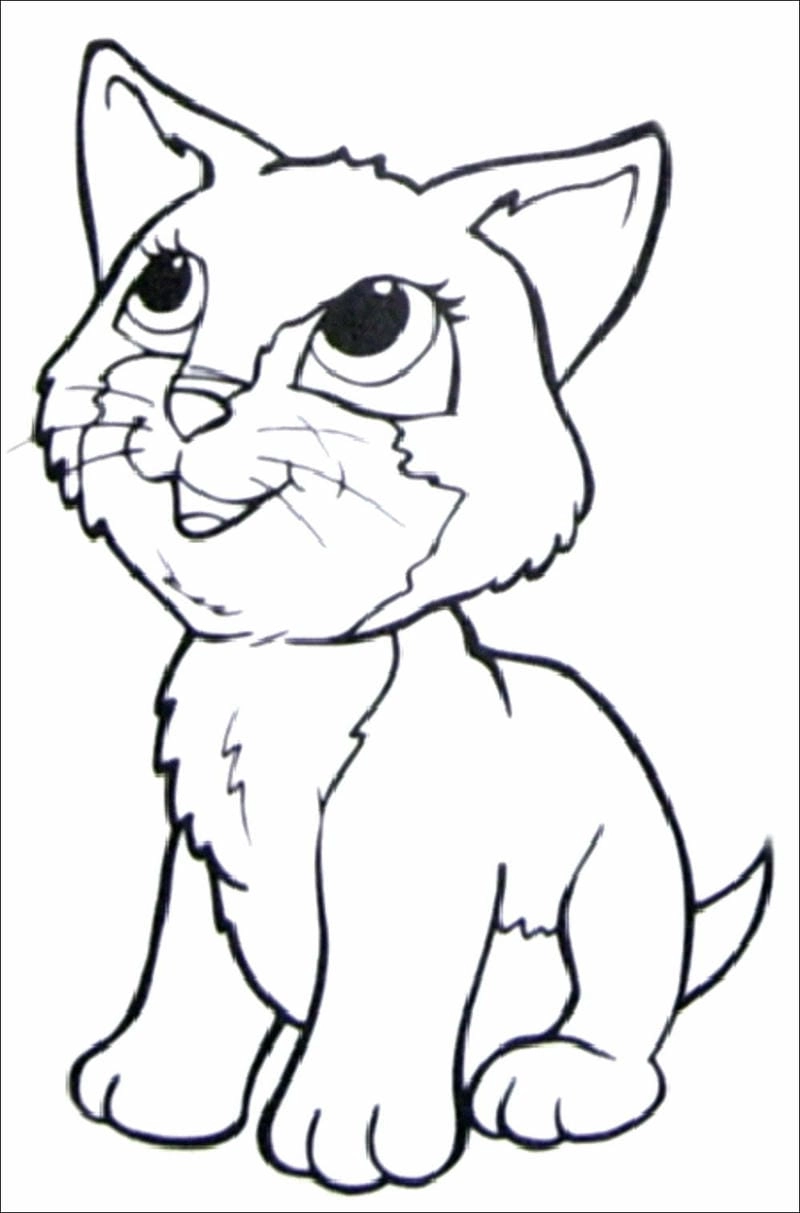 Sáng tạo với con mèo tranh tô màu con mèo
