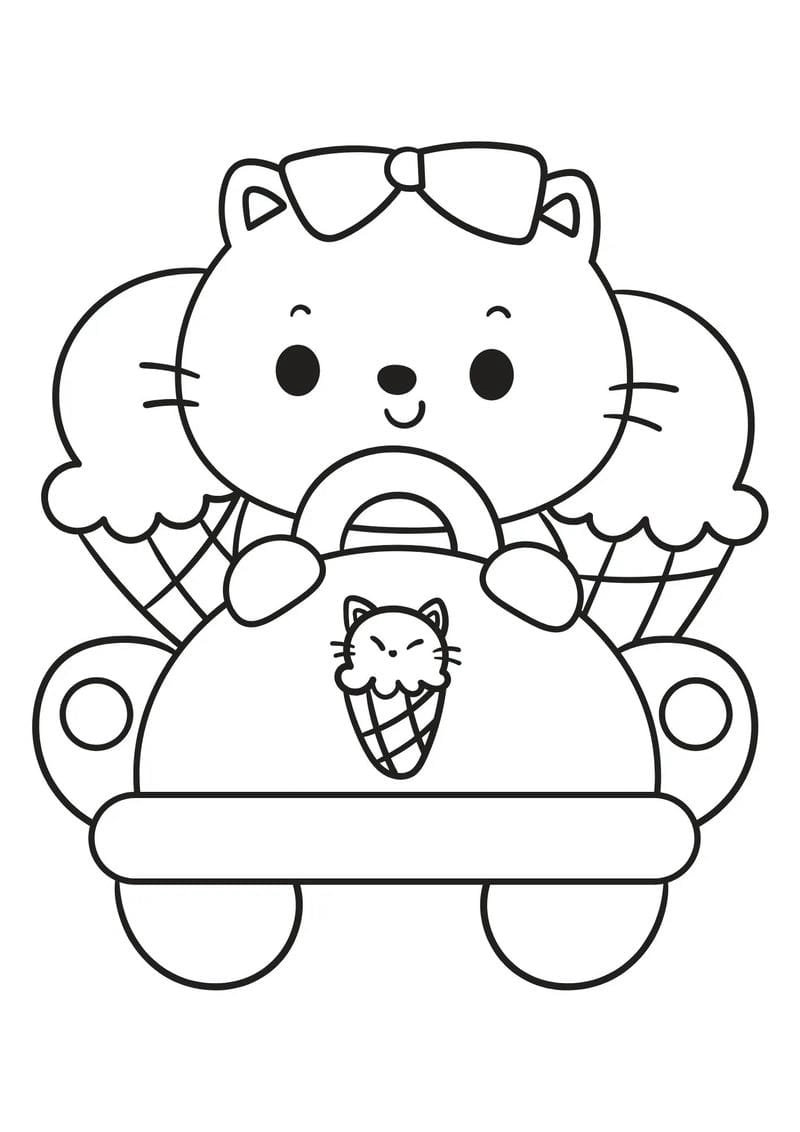 Giúp bé sáng tạo qua tô màu hình con mèo