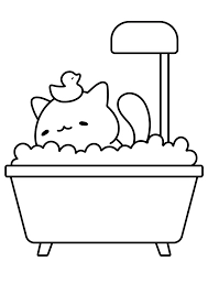 Hình con mèo tô màu cho bé rèn luyện khả năng quan sát và sáng tạo