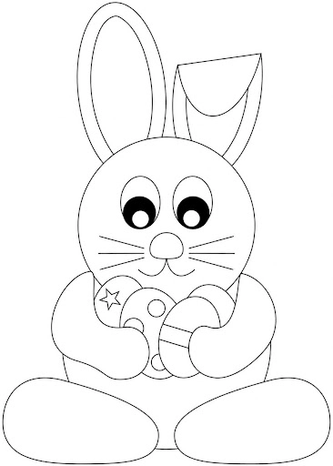 Bé gái thích ngay tranh tô màu con thỏ cute nhẹ nhàng