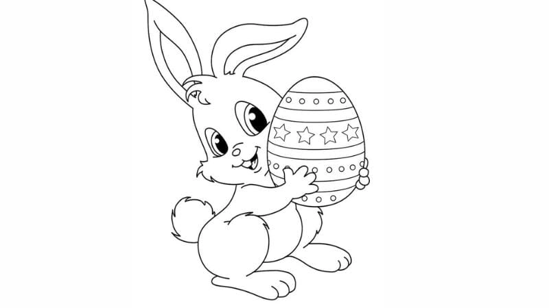 Giải trí nhẹ nhàng cùng tô màu con thỏ cute mỗi ngày