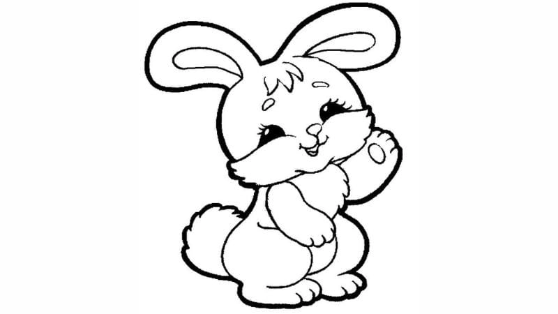 Tranh tô màu truyện thỏ con không vâng lời dạy bé ngoan ngoãn hơn