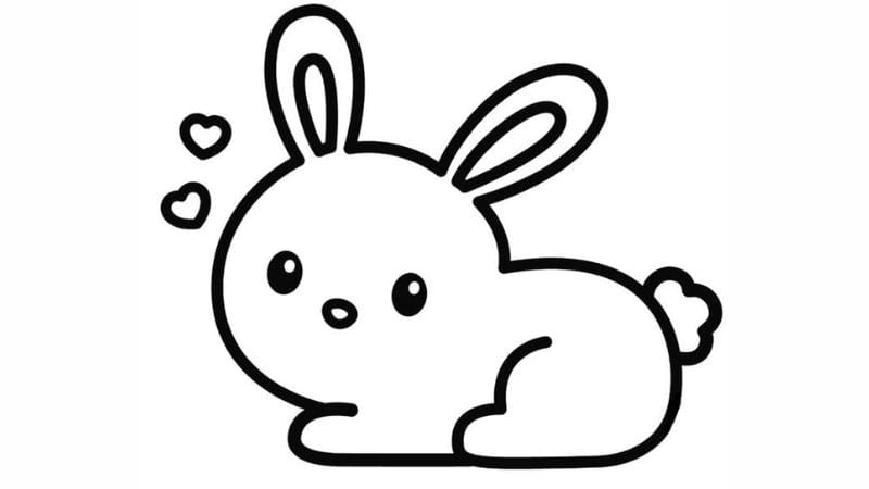 Tranh tô màu thỏ con không vâng lời vừa tô màu vừa học điều hay