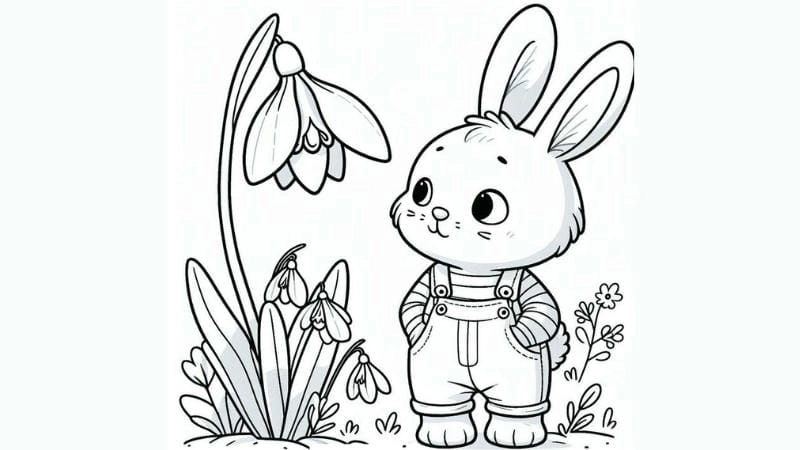Vẽ tô màu con thỏ là cách thú vị giúp bé rèn kỹ năng phối màu