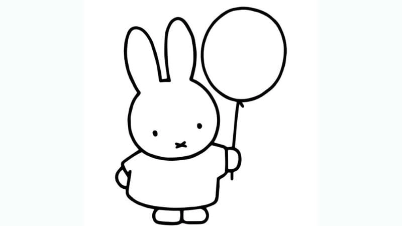 Tô màu con thỏ dễ thương giúp bé yêu thêm động vật nhỏ xinh
