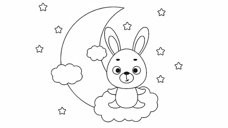 Khám phá ngay tranh tô màu con thỏ đẹp và sinh động