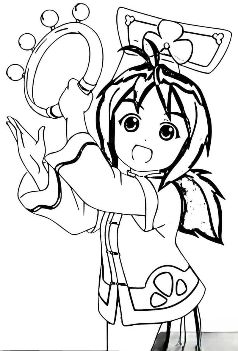 Bé sẽ mê tranh tô màu công chúa ori dễ thương chibi