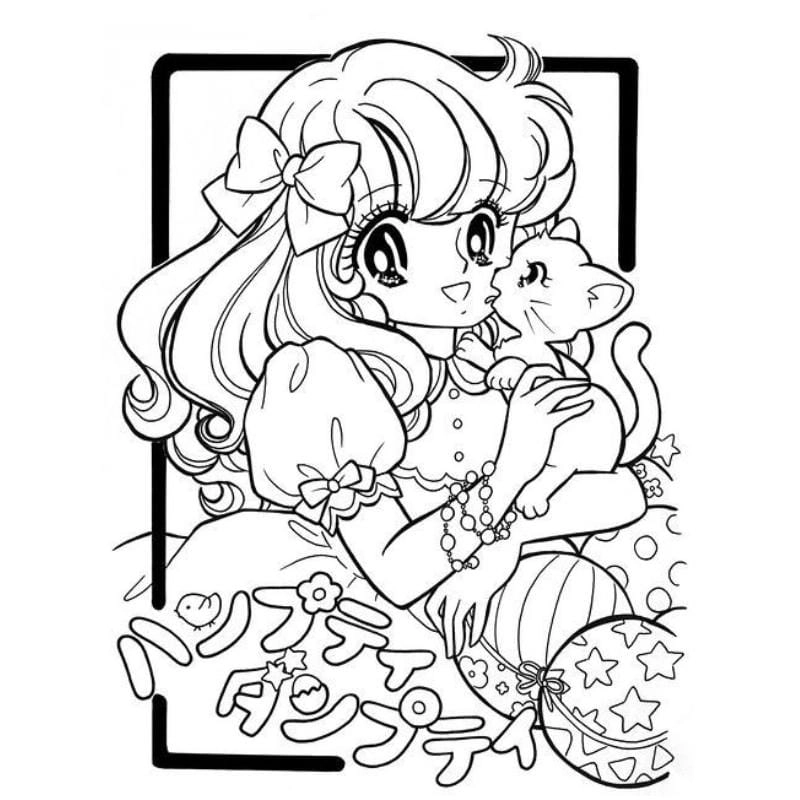Thế giới công chúa anime tranh tô màu công chúa anime đầy màu sắc
