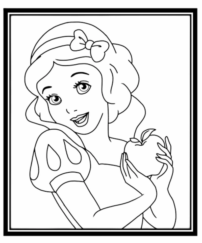 Tuyển tập chúa disney tranh tô màu công chúa anime đáng yêu