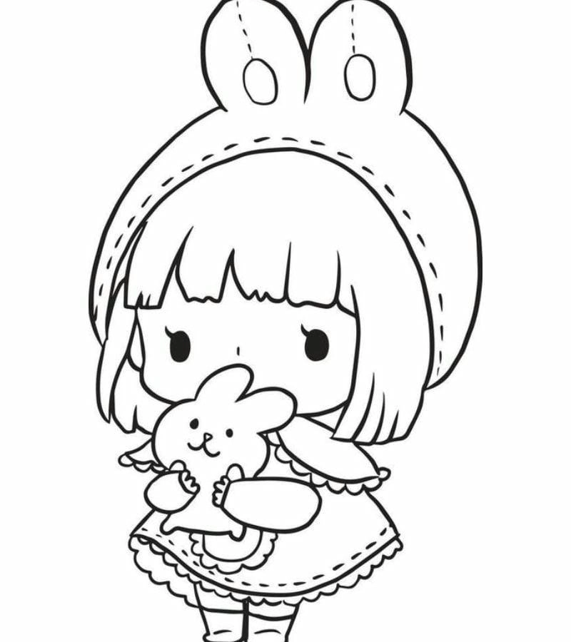 Tranh tô màu công chúa anime đẹp nhất giúp bé tô thỏa thích