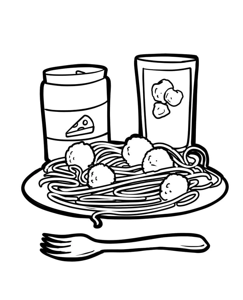 Sáng tạo không giới hạn cùng đồ ăn tranh tô màu đồ ăn cute
