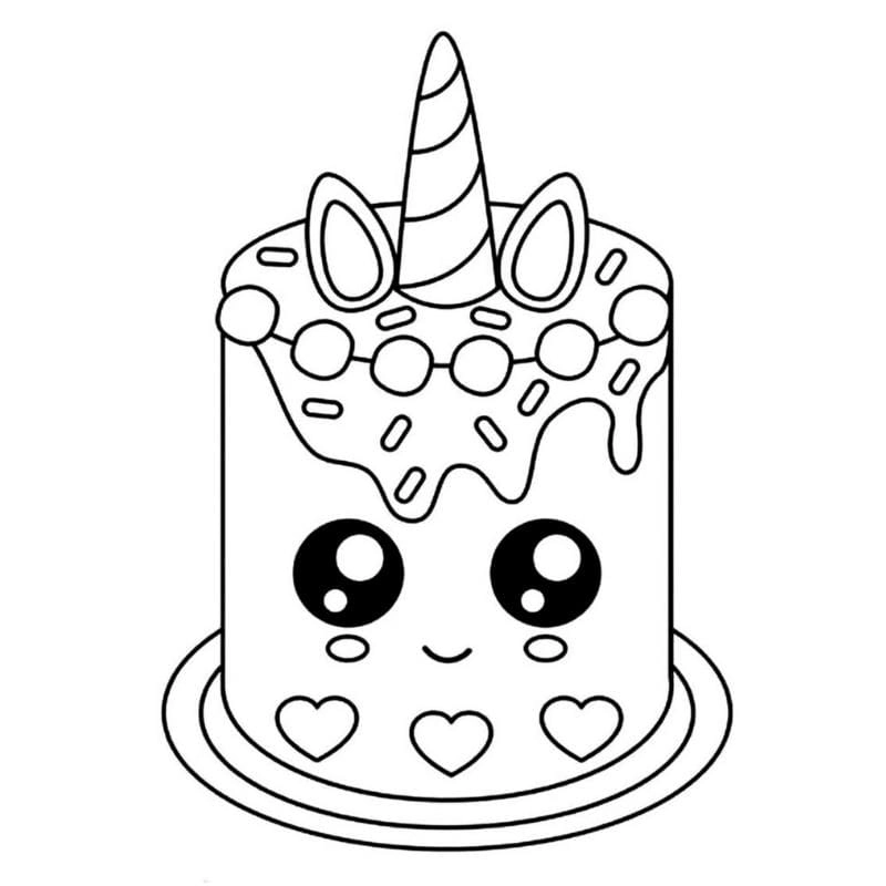 In nhanh sticker do tranh tô màu đồ ăn ngộ nghĩnh