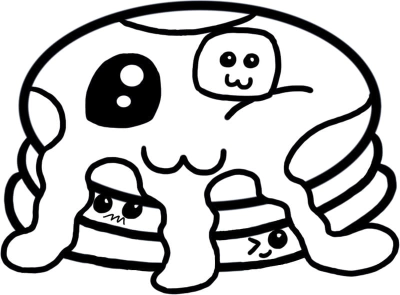 Bộ sưu tập tranh tô màu đồ ăn cute cực hot