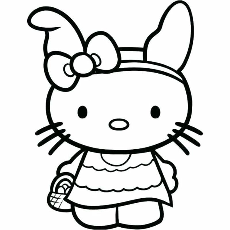 Bộ sưu tập tranh tô màu hello kitty and friends sinh động