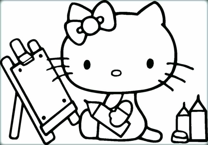 Khám phá ngay tranh to mau hello kitty moi độc quyền