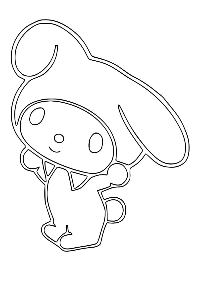 Tổng hợp cute tranh tô màu kuromi cute đáng yêu