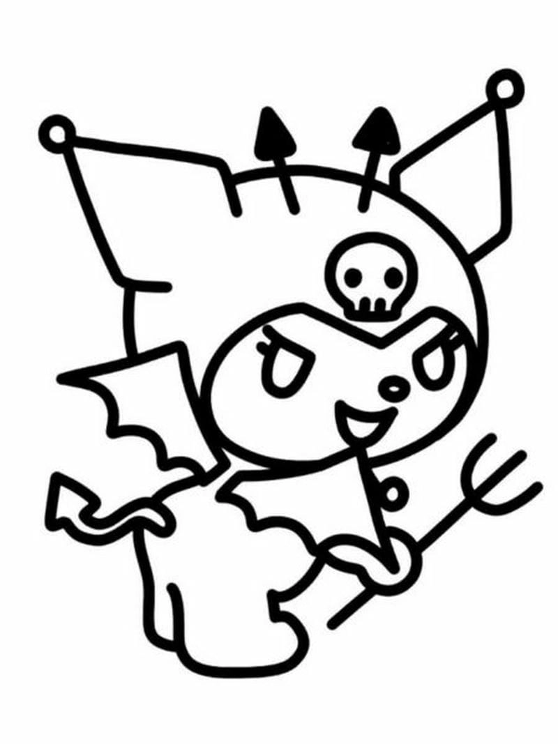 Fan anime mê anime tranh tô màu kuromi nên xem