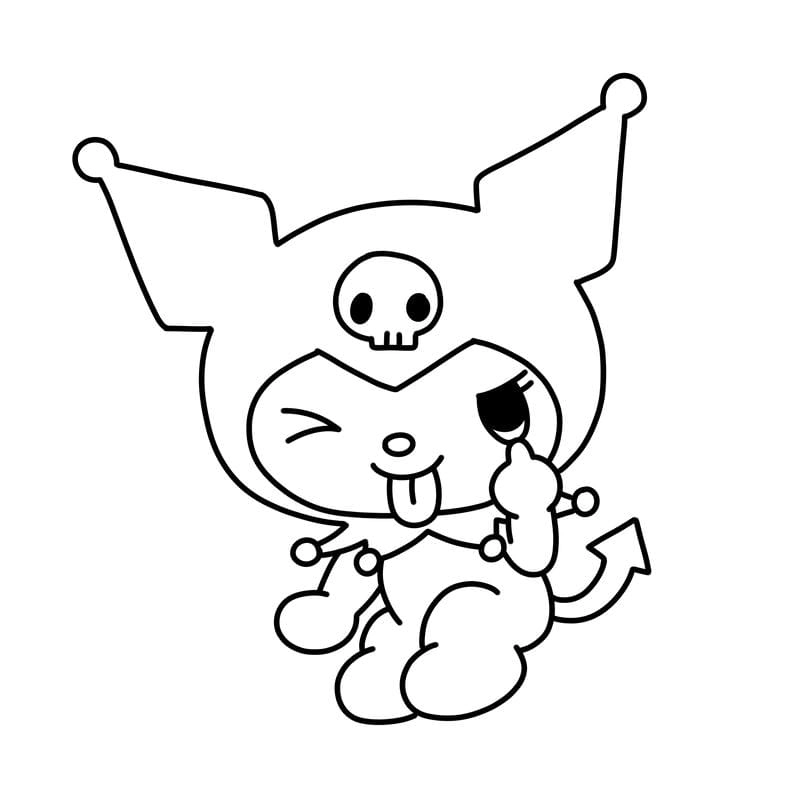 Tải file tranh tô màu kuromi và melody pdf ngay