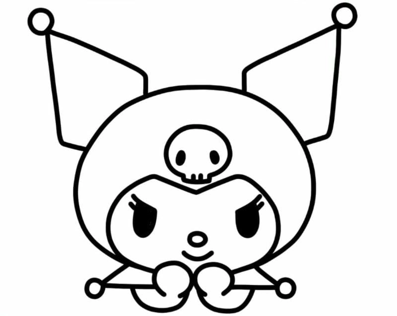 Tổng hợp my melody kuromi coloring pages tranh tô màu kuromi