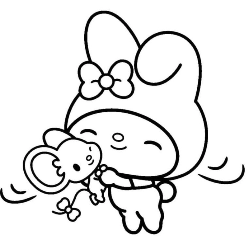 Bé mê ngay tranh tô màu melody cute dễ thương