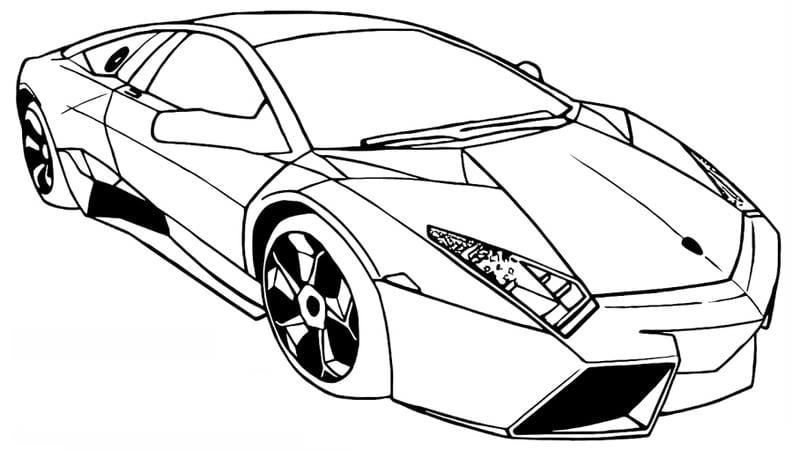 Tải ngay tranh tô màu ô tô lamborghini siêu ngầu cực chất