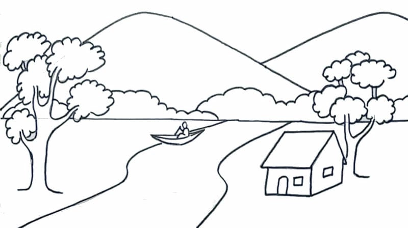 Tô điểm ngày mới với tranh tô màu phong cảnh thiên nhiên