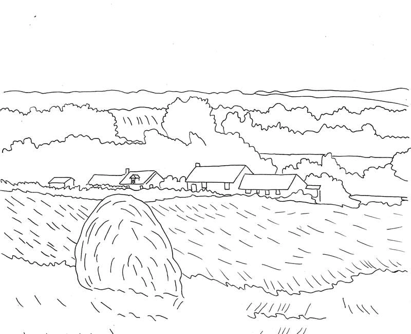 Rèn kỹ năng cho trẻ qua tranh tô màu phong cảnh cho bé