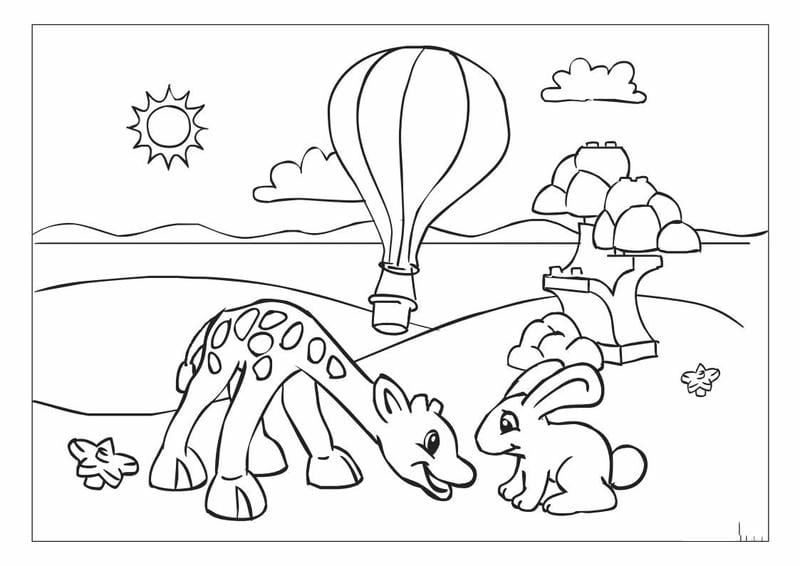 Thế giới mộng mơ trong tranh tô màu phong cảnh anime