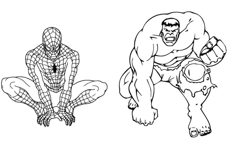 Tô màu cá tính cùng tranh tô màu siêu nhân hulk