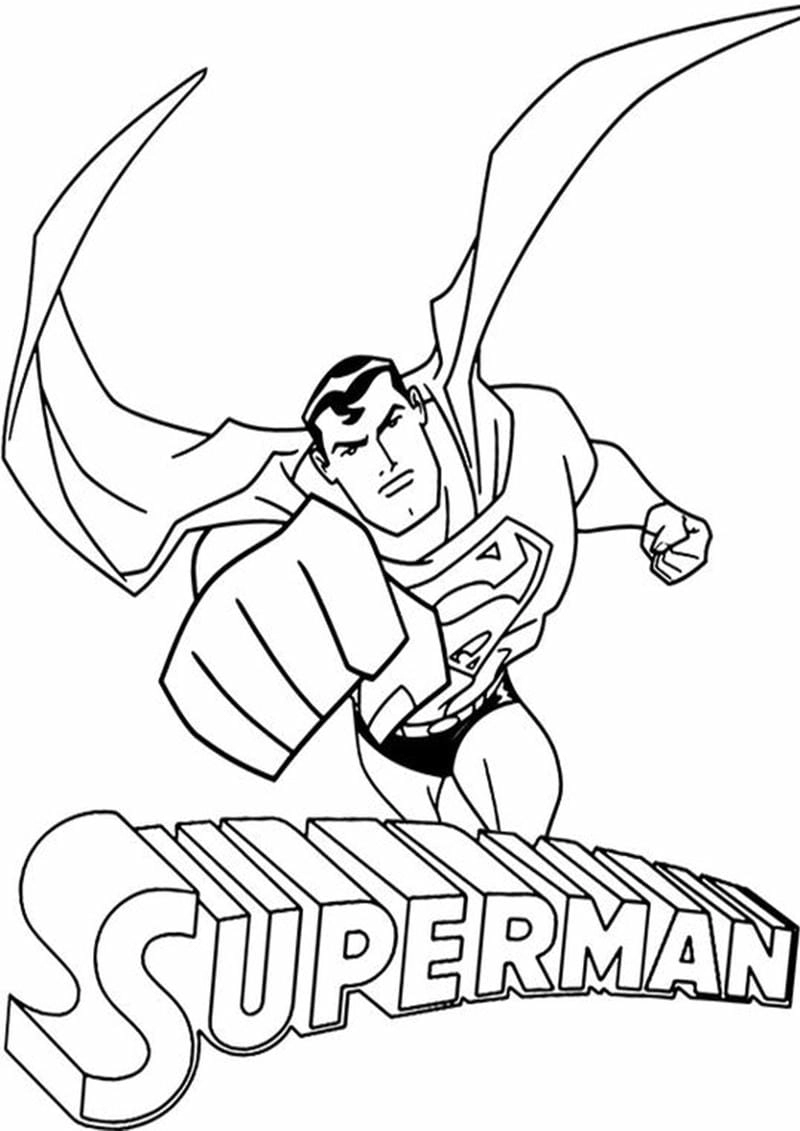 Khơi dậy anh hùng qua superman tranh tô màu siêu nhân