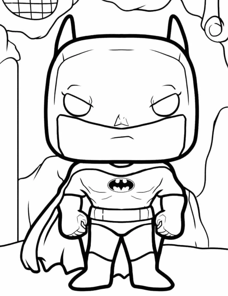 Khám phá bóng tối với batman tranh tô màu siêu nhân