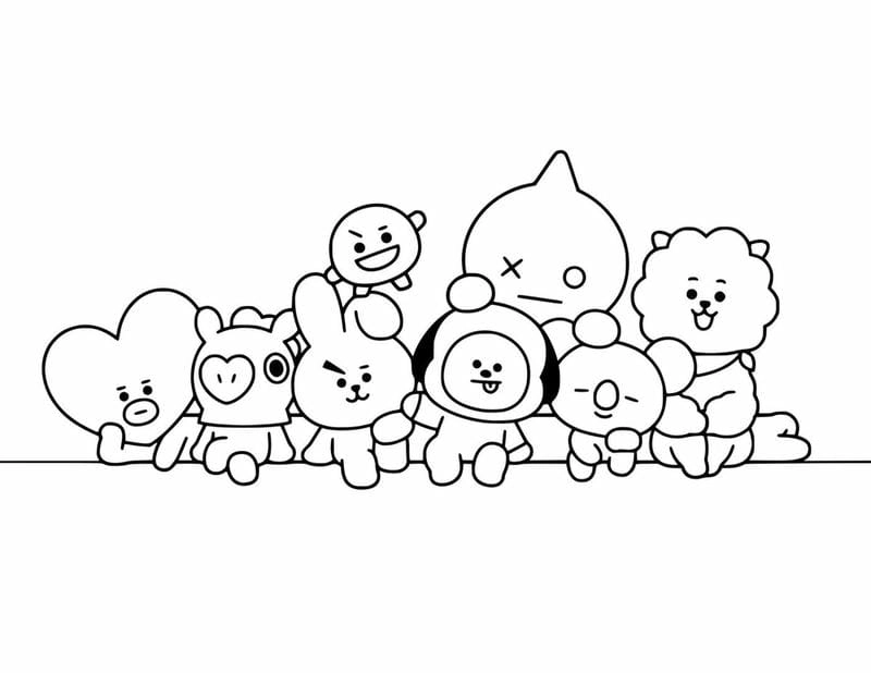 Tự tay làm sticker tranh tô màu sticker cute cực vui