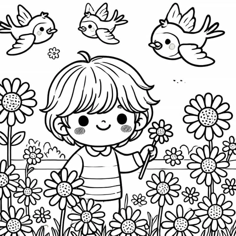 Hướng dẫn bé tô màu tranh tết đơn giản mà đẹp