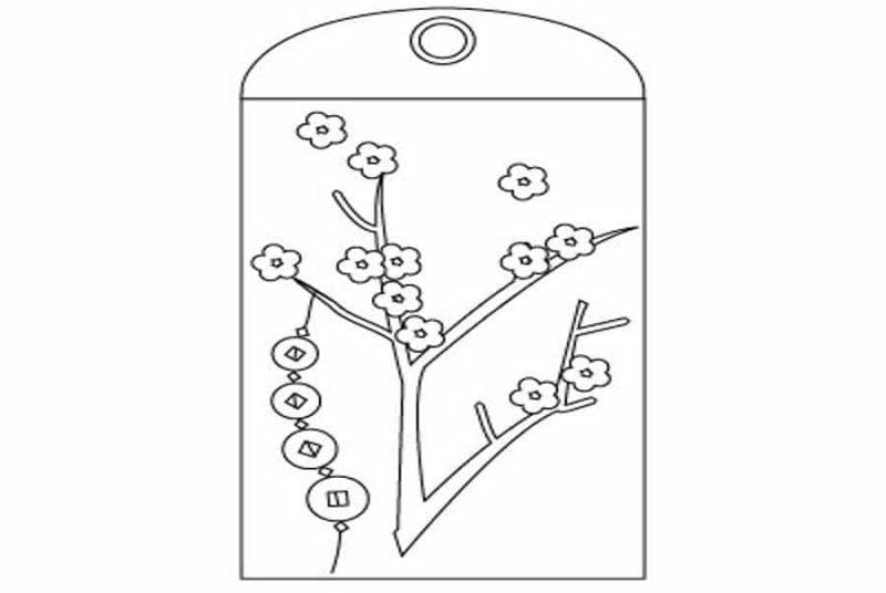 Bộ sưu tập tranh tô màu thiệp tết cho bé sáng tạo