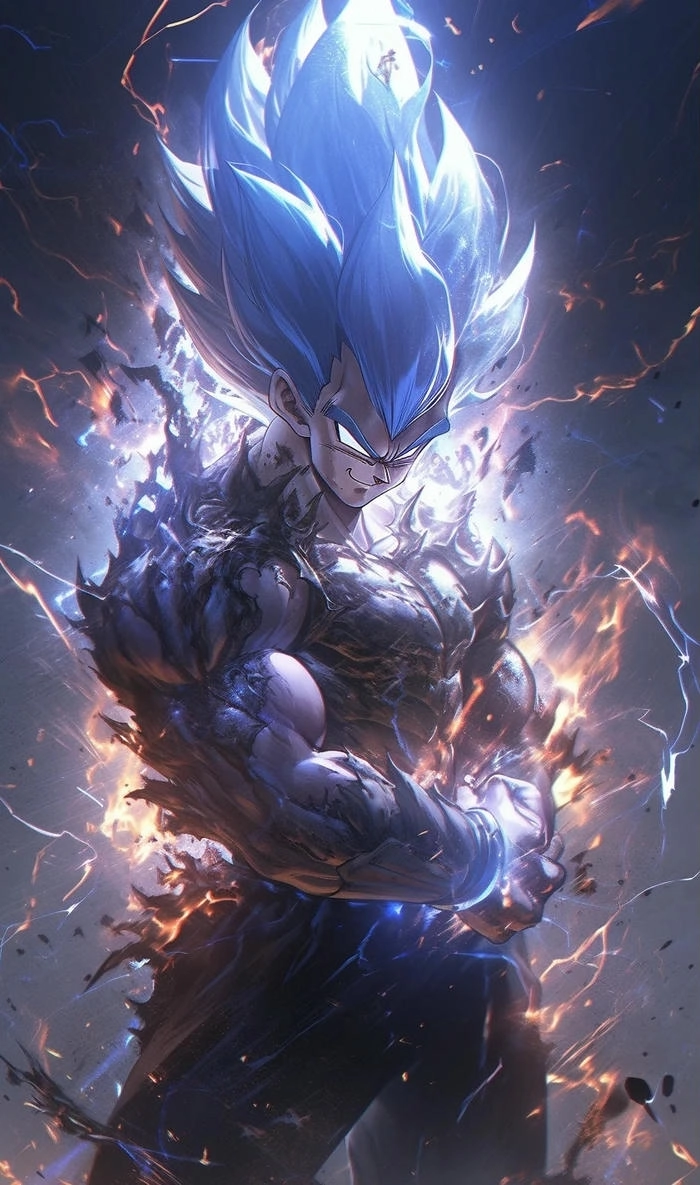 Majin Vegeta Wallpaper hình ảnh đen tối nhưng đầy cảm xúc