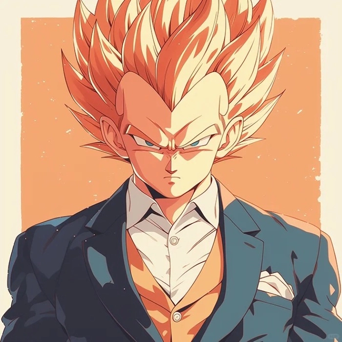 Vegeta Đeo Kính hình ảnh hiếm thấy đầy trí thức và mới lạ