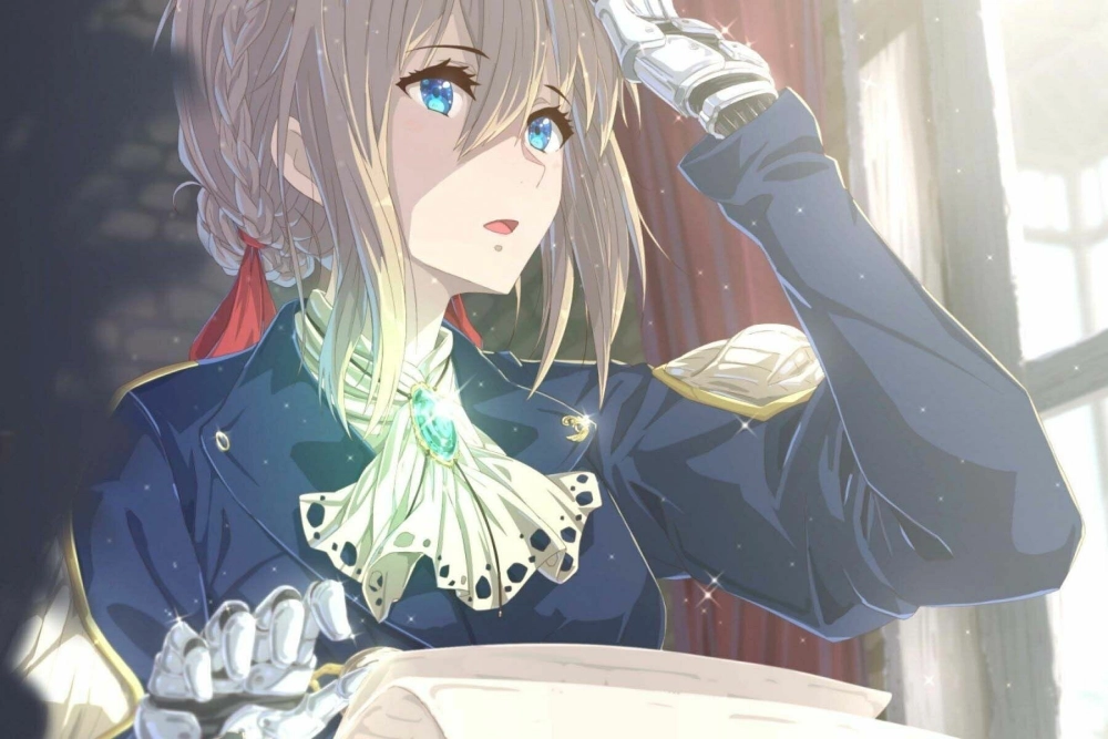 Violet Evergarden 4K wallpaper hoàn hảo cho màn hình điện thoại