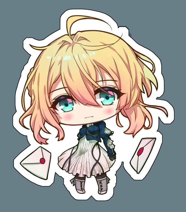 Ảnh Violet chibi đa dạng phong cách khiến người xem thích thú