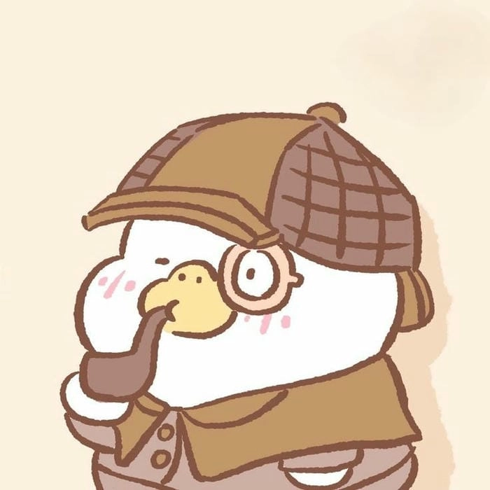 Ảnh vịt chibi đáng yêu cho bạn