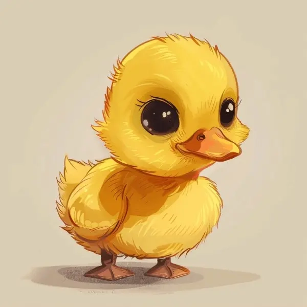 Ngắm vịt chibi một con vịt chill thư giãn
